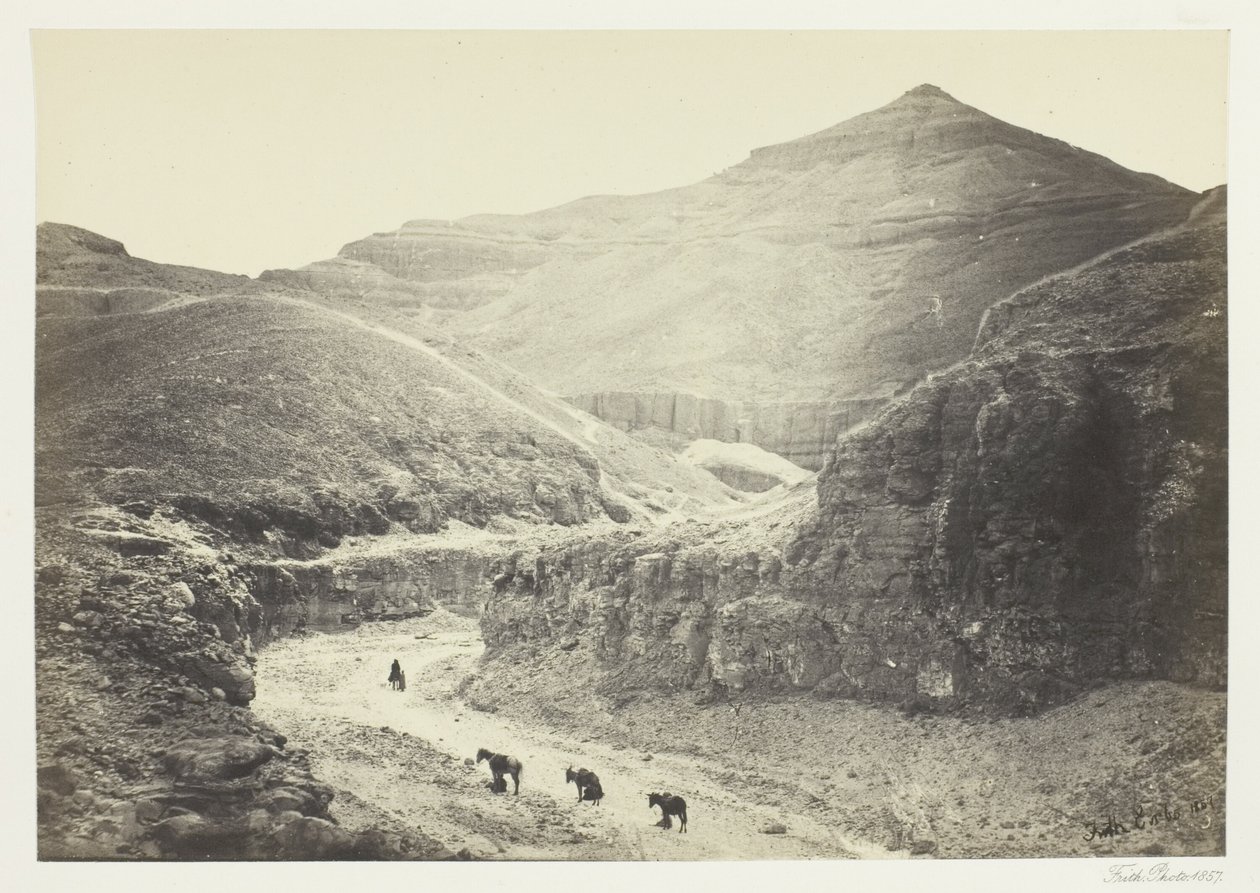Valley of the Tomb of the Kings, Theben av Francis Frith