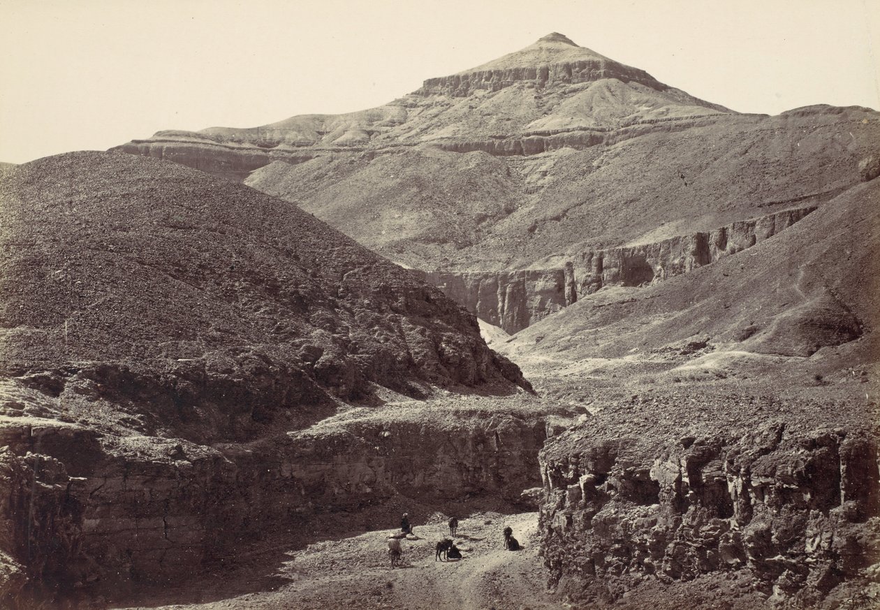 Valley of the Tombs of the Kings, Theben, 1857. av Francis Frith