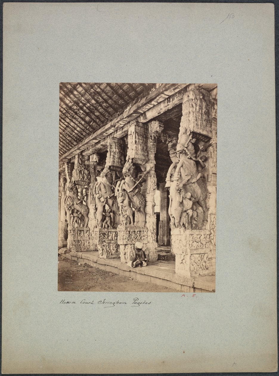 Trichinopoly Horse Court, 1850-1870-tallet. av Francis Frith and Co.