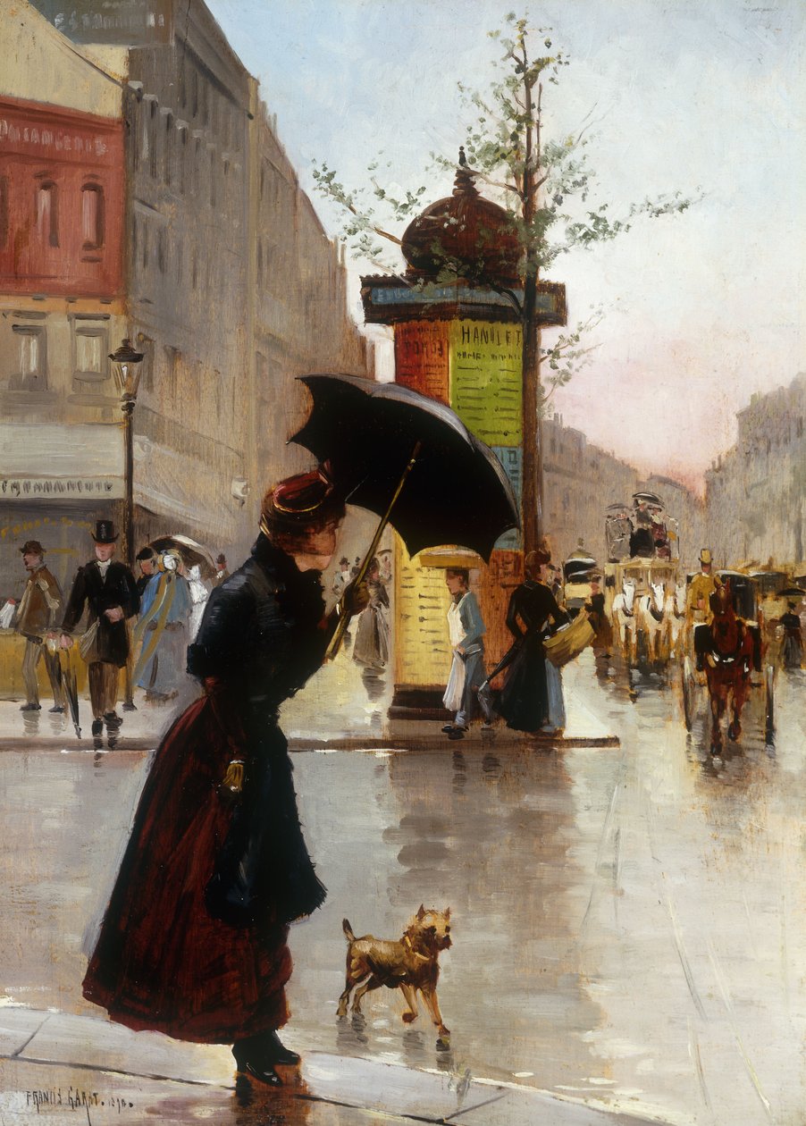 Paris Street Scene, 1890 av Francis Garat