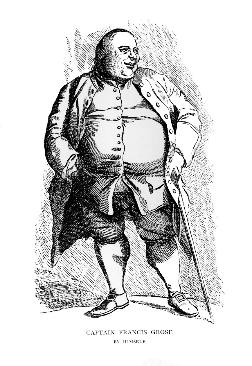 Kaptein Francis Grose av seg selv, 1700-tallet. av Francis Grose