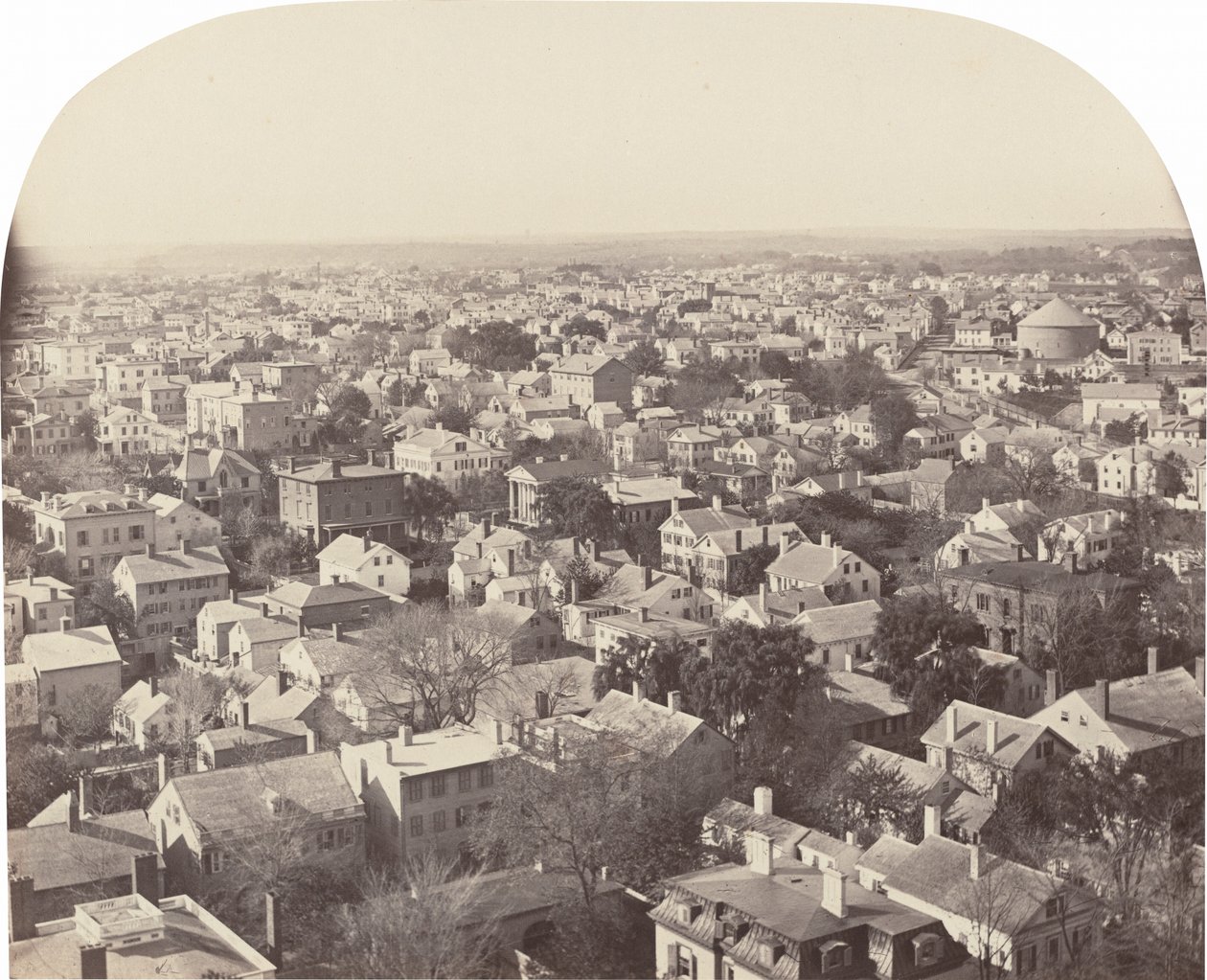 Ser nordvest fra Westminster Street, Providence av Francis Hacker