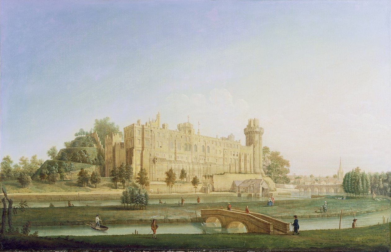 Warwick Castle, ca. 1764 av Francis Harding