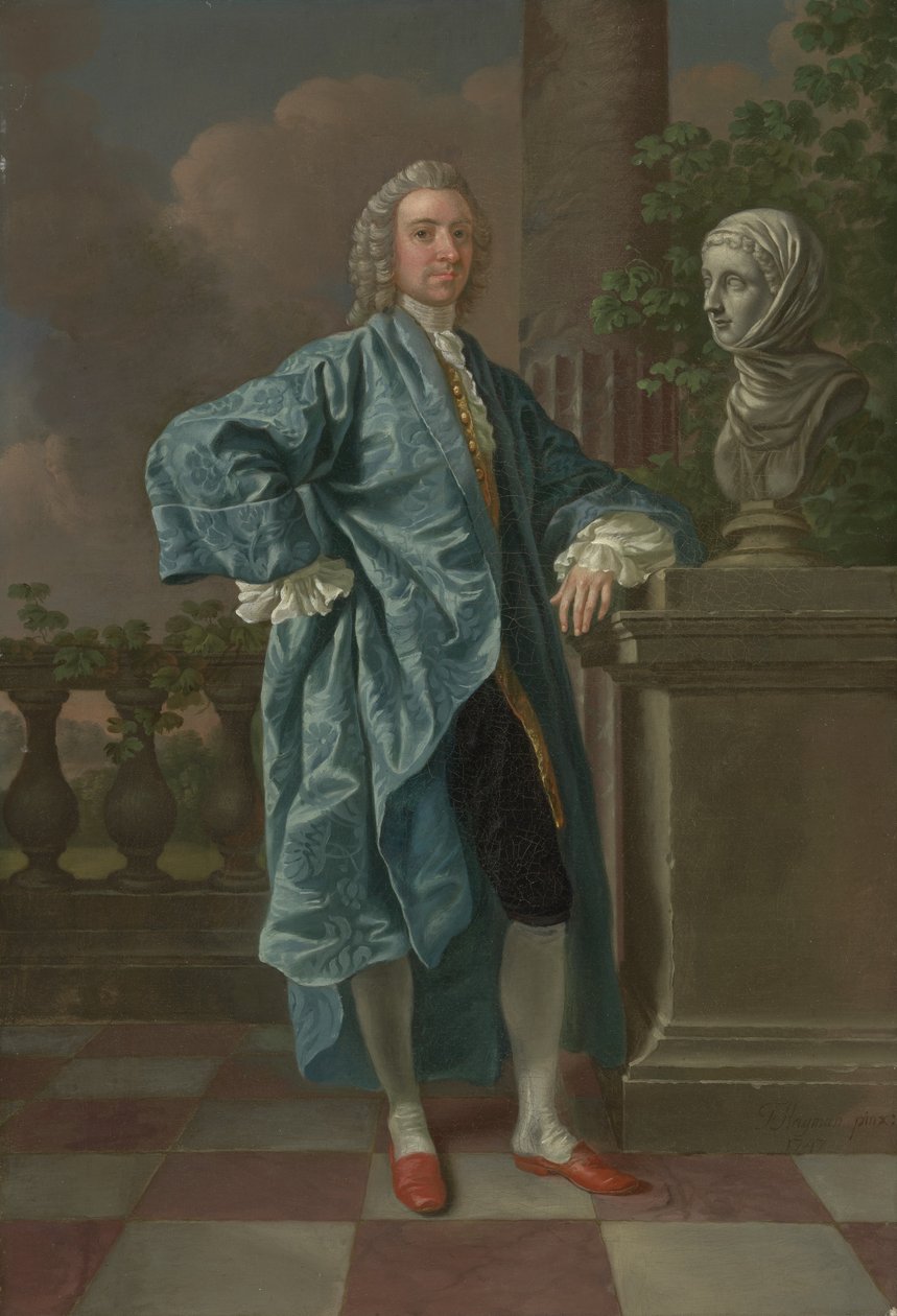 Dr Charles Chauncey, M.D. (1706-77) 1747 (olje på lerret) av Francis Hayman