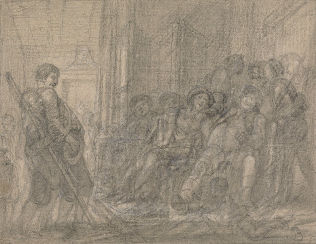 Falstaff inspiserer rekruttene av Francis Hayman