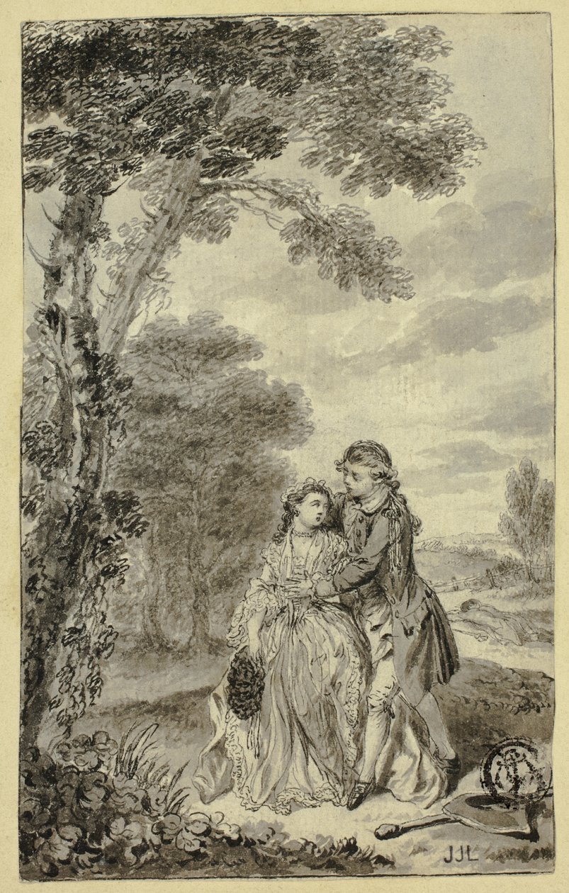 Illustrasjon til Roderick Random, av Tobias Smollett av Francis Hayman