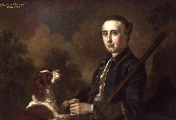 Portrett av Sir Henry Paulet St. John Bt.(olje på lerret) av Francis Hayman