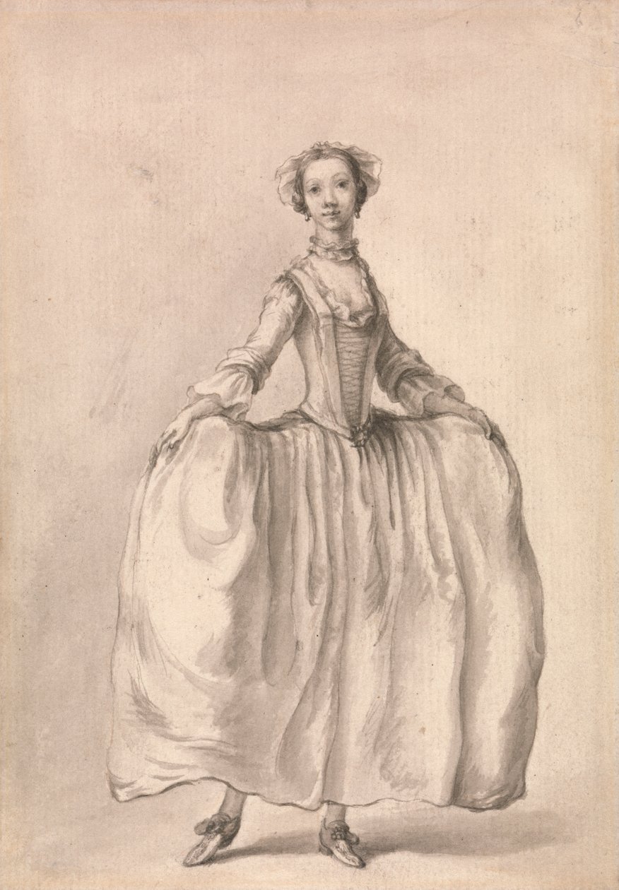 Stående figur av en dame av Francis Hayman