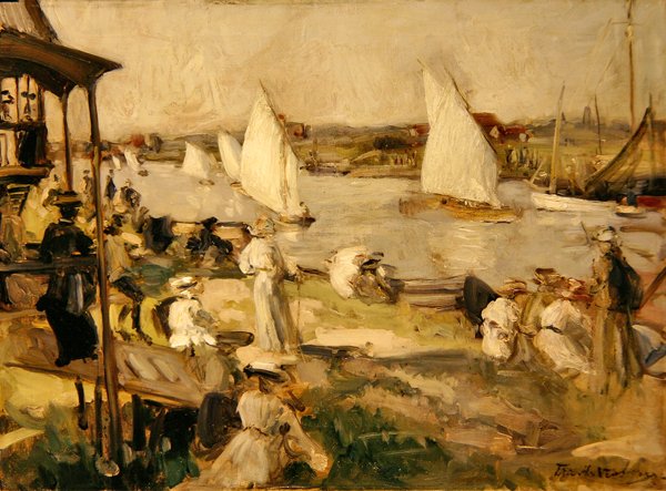 A Regatta (olje på lerret) av Francis Henry Newbery