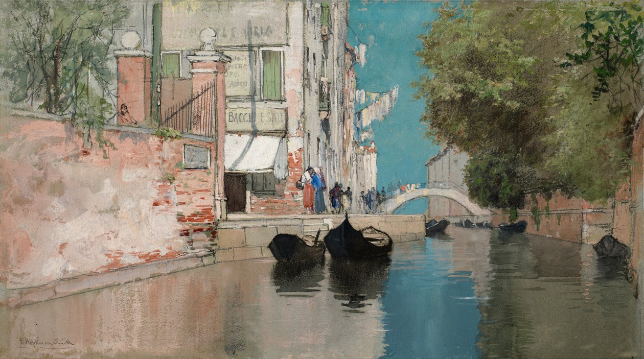 På vei til den offentlige hagen, ca. 1895. av Francis Hopkinson Smith