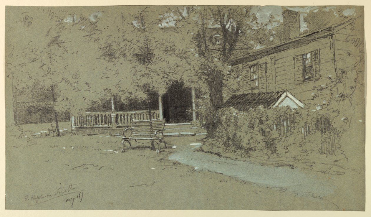 The Old Hopkinson House, Bordentown, NJ av Francis Hopkinson Smith