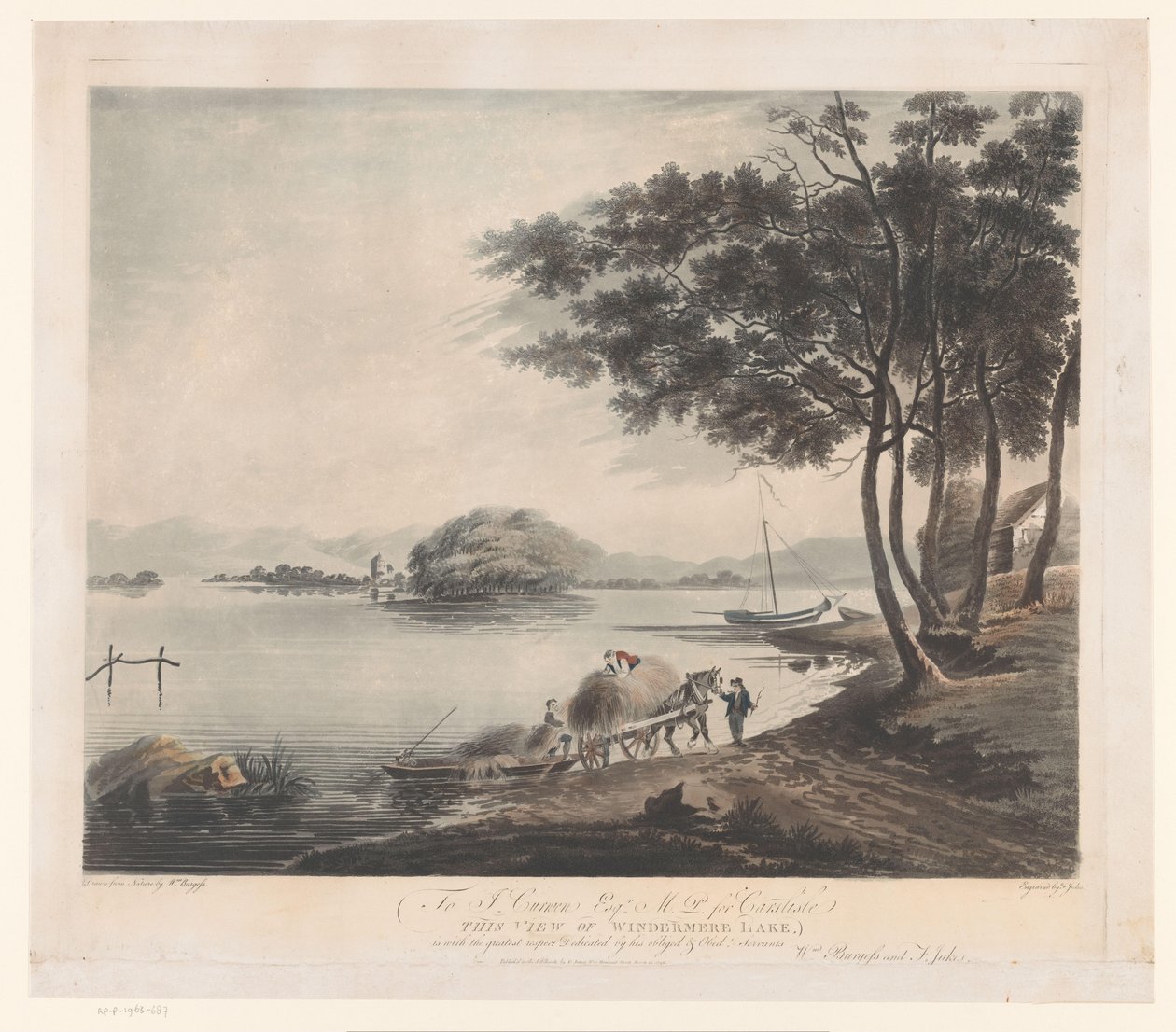 Utsikt over Windermere Utsikt over Windermere Lake (tittel på objekt) av Francis Jukes