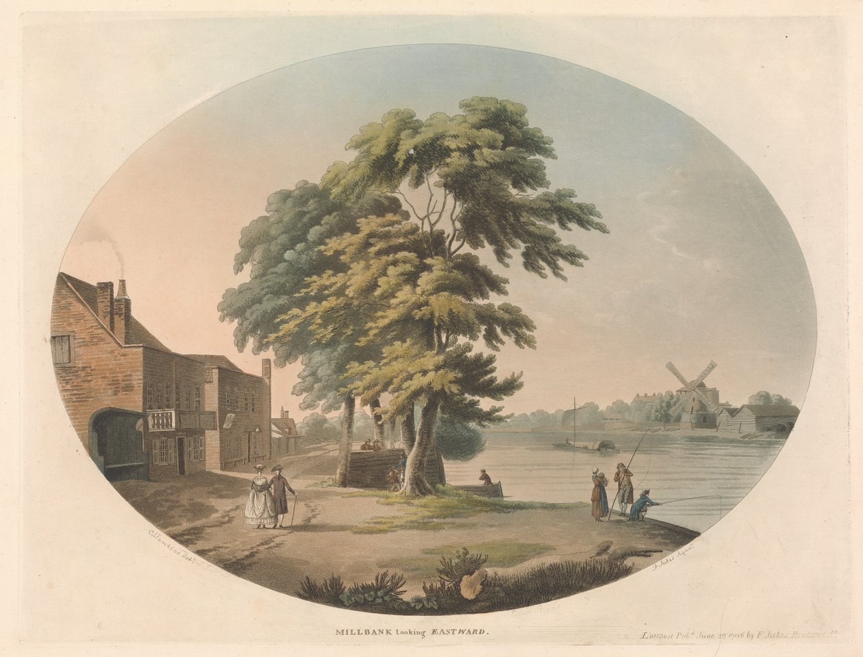 Millbank ser østover av Francis Jukes