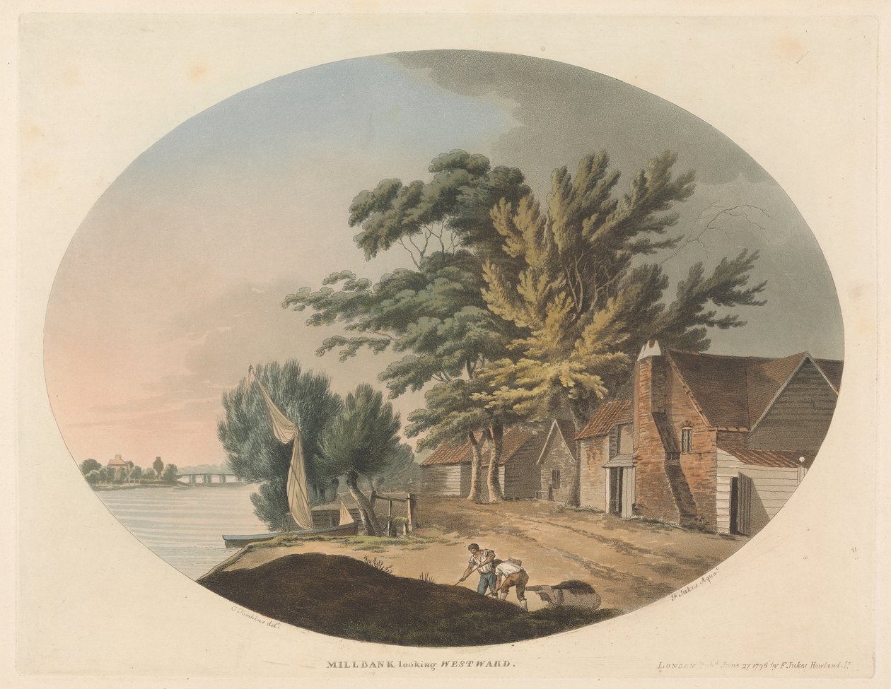 Millbank ser vestover av Francis Jukes