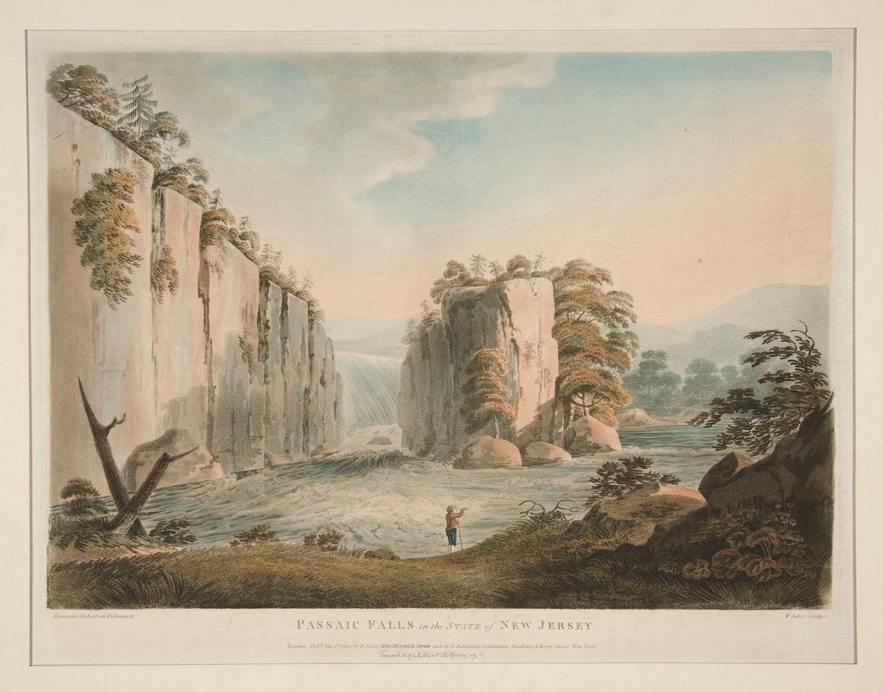 Passaic Falls i delstaten New Jersey av Francis Jukes