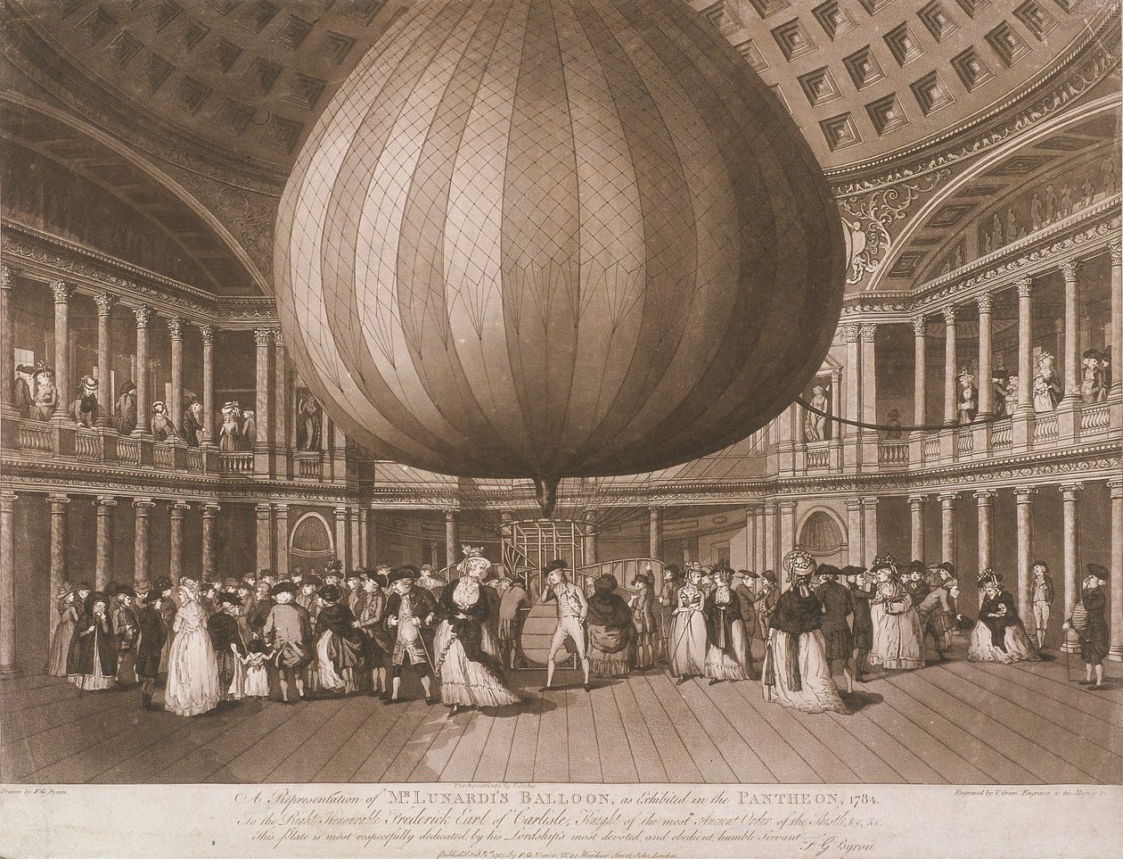 Interiøret i Pantheon, Oxford Street, London, 1785 av Francis Jukes