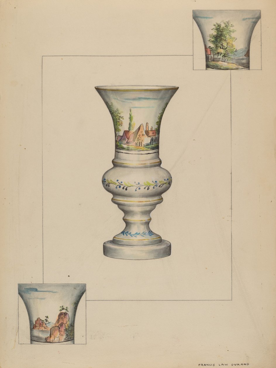 Fire Lighter Vase av Francis Law Durand