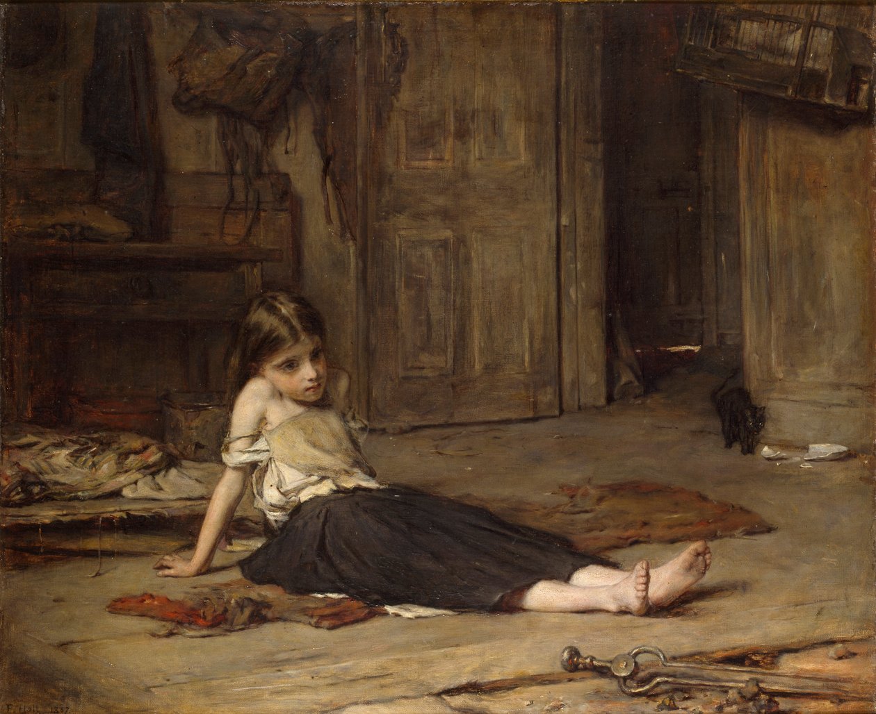 Ansikter i ilden, 1867 av Francis Montague Holl