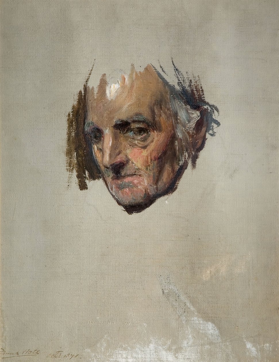 Leder av en gammel mann, 1871. av Francis Montague Holl