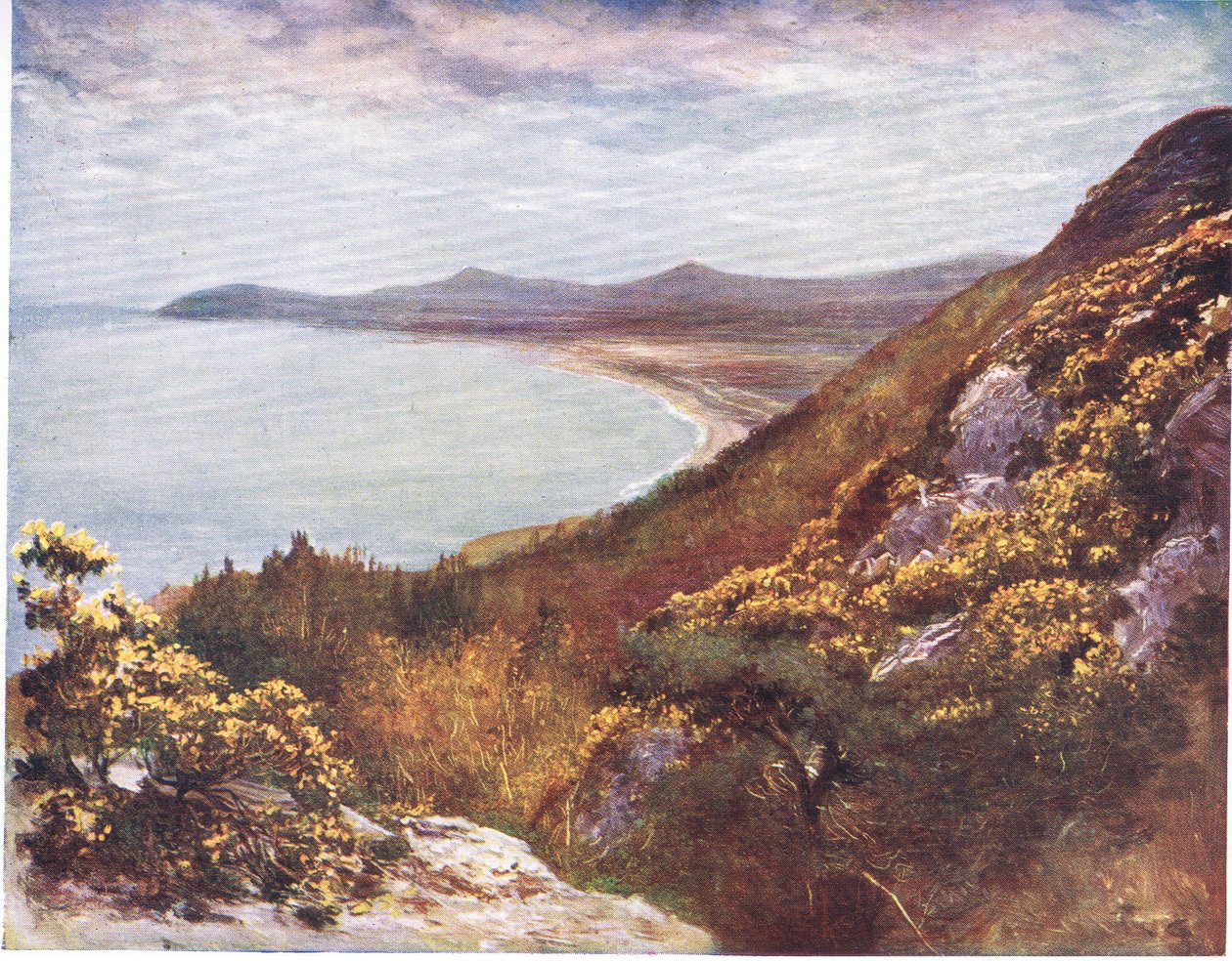 Dublin Bay fra Victoria Hill, fra Peeps at Many Lands: Ireland utgitt av Adams & Charles, 1909 av Francis S. Walker