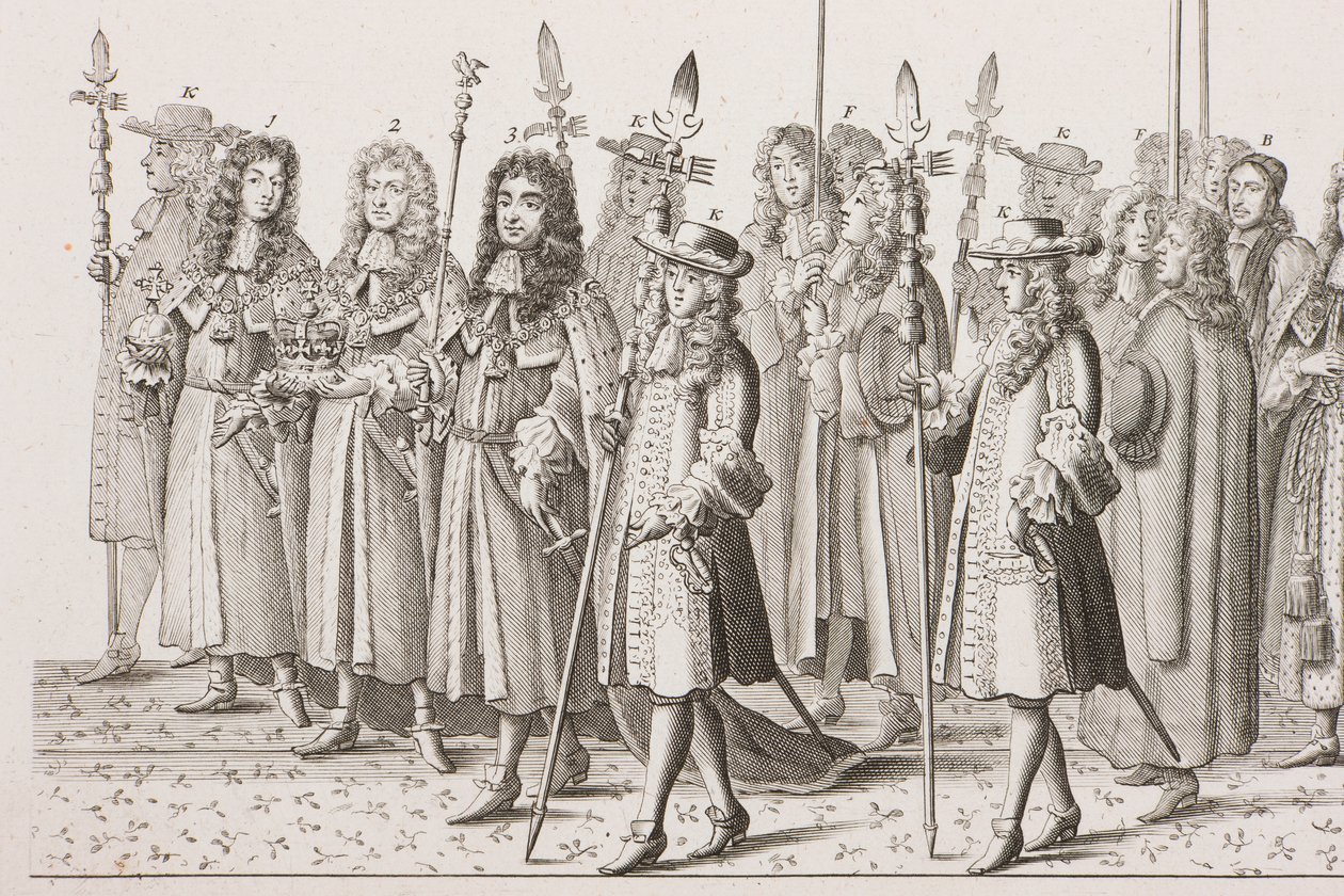 James II kroningsprosesjon av Francis Sandford