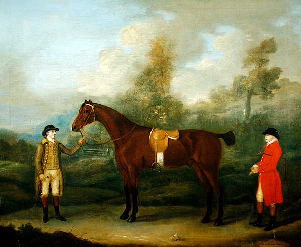 Jeger med hest og brudgom av Francis Sartorius