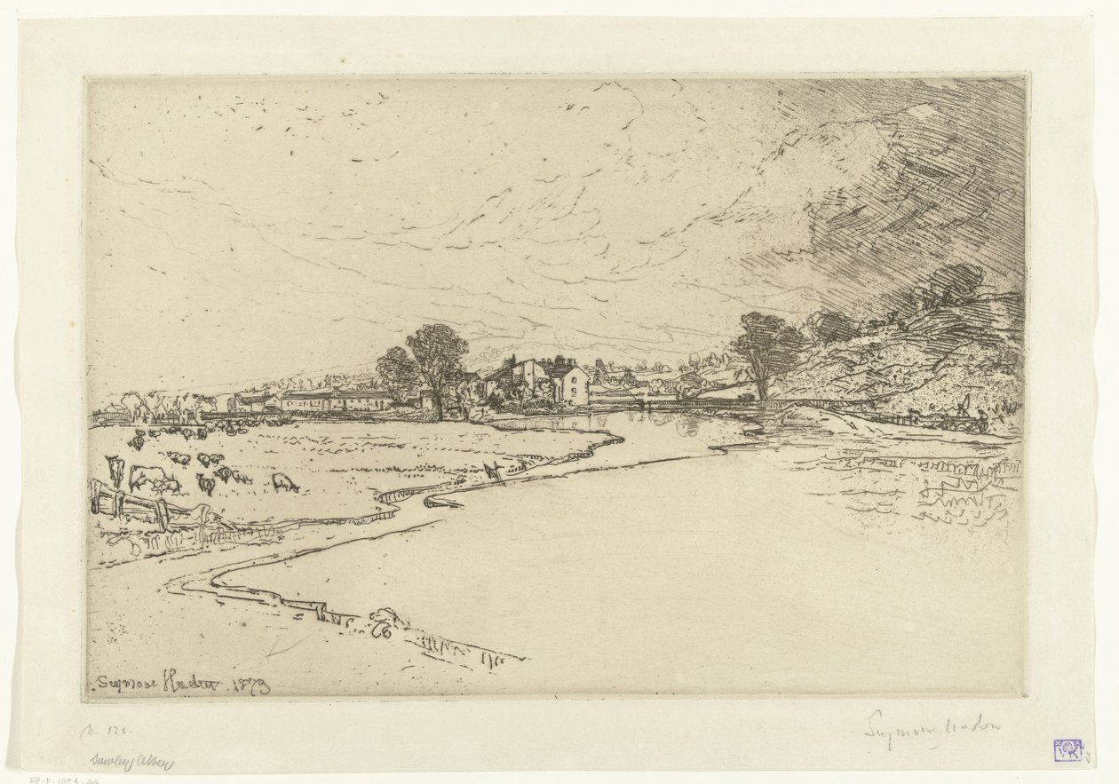 Sawley Abbey Sawley Abbey av Francis Seymour Haden (Sir) (signed by artist)