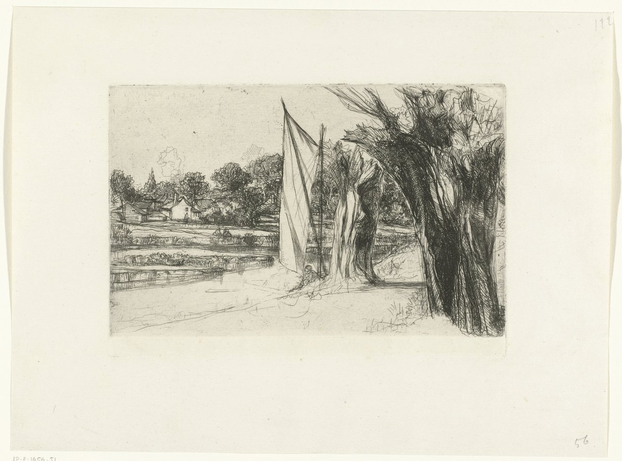 Thames Ditton Thames Ditton - med seil av Francis Seymour Haden (Sir)