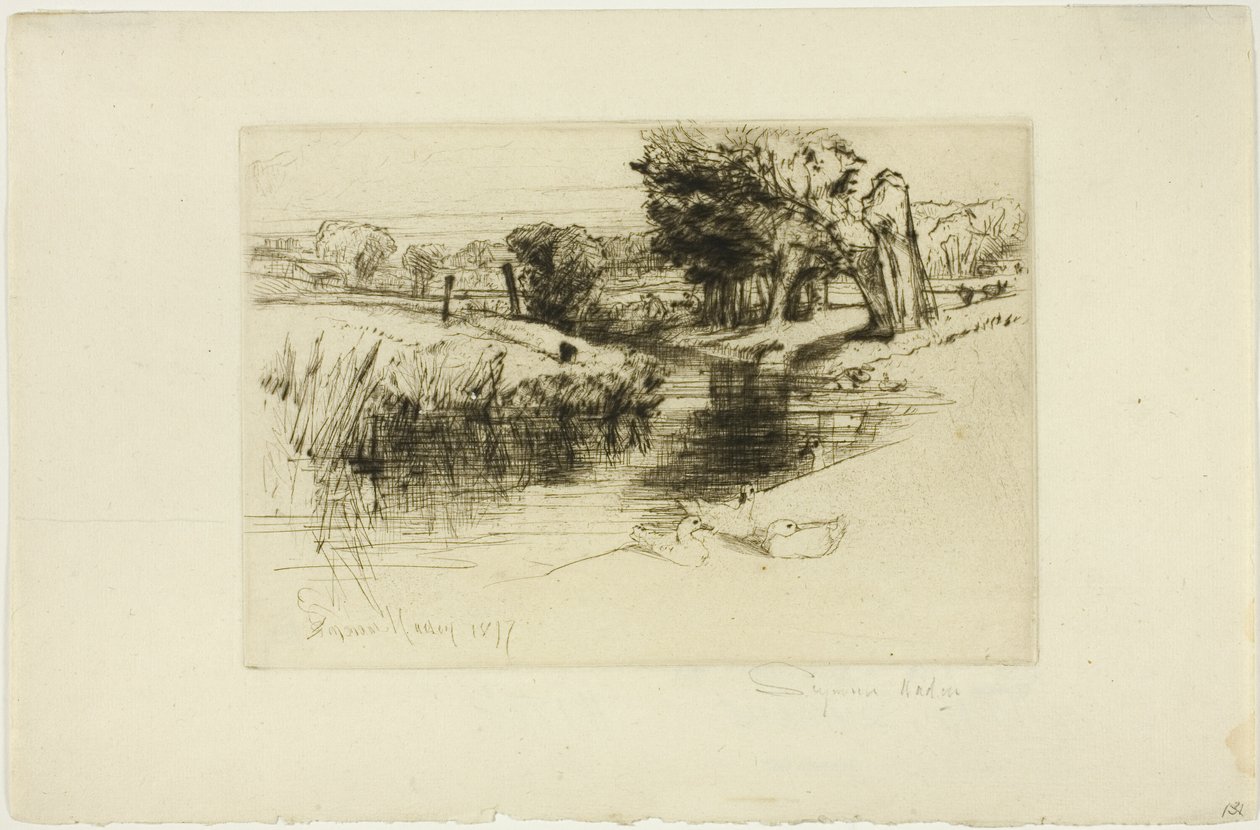 En bakevje av Francis Seymour Haden