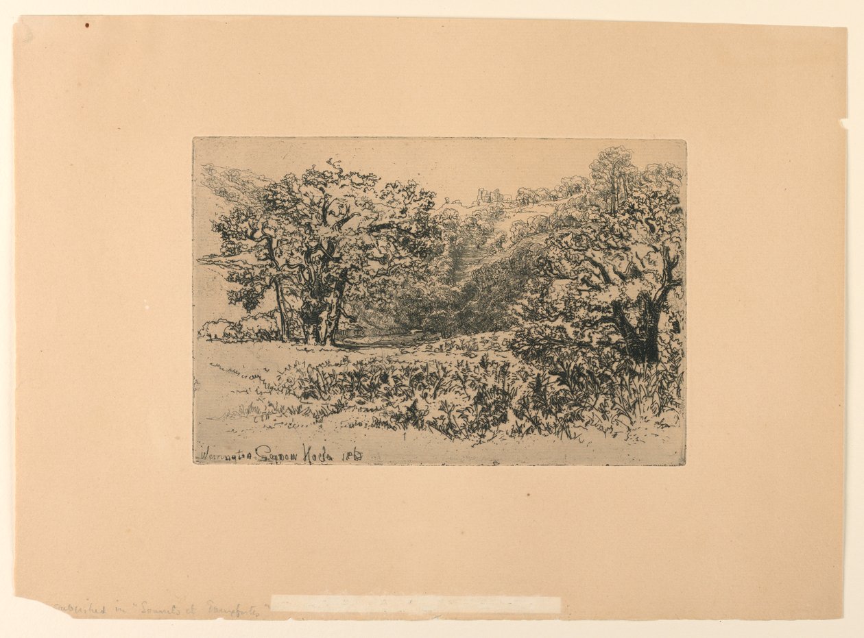 En River-side Devon av Francis Seymour Haden