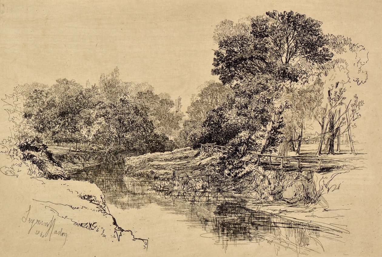 En elv i Irland av Francis Seymour Haden