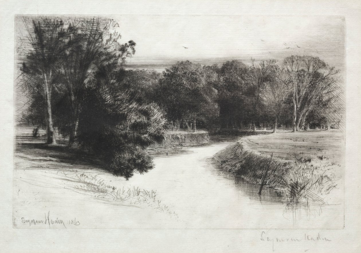 En solnedgang i Irland, 1863. av Francis Seymour Haden