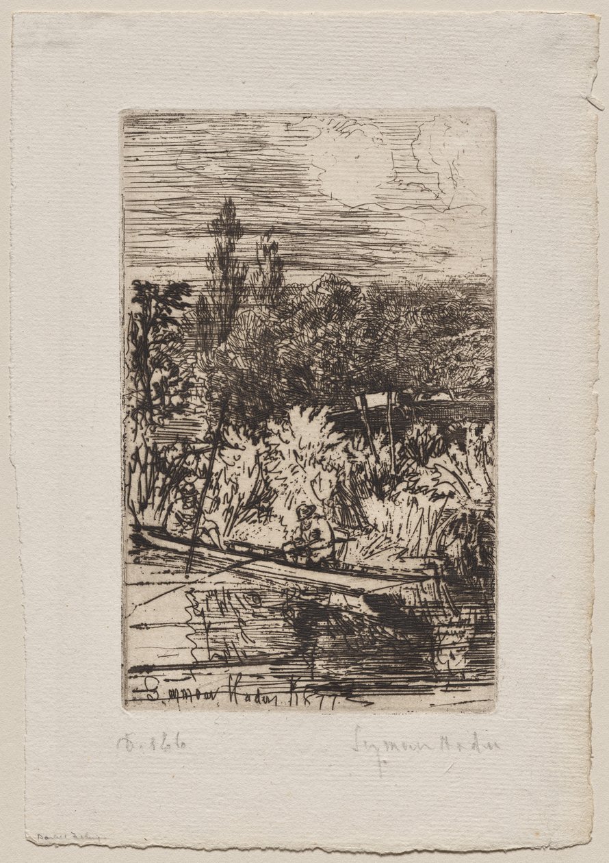 Barbelfiske av Francis Seymour Haden