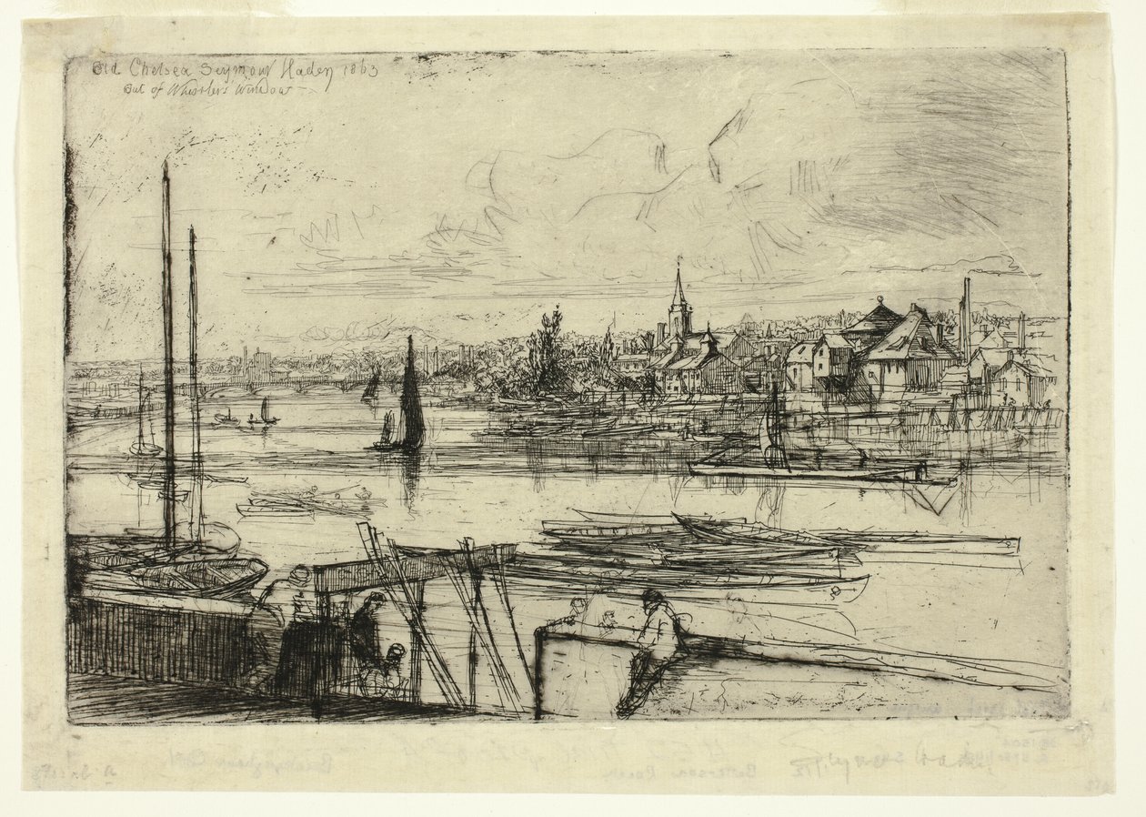 Battersea Reach av Francis Seymour Haden
