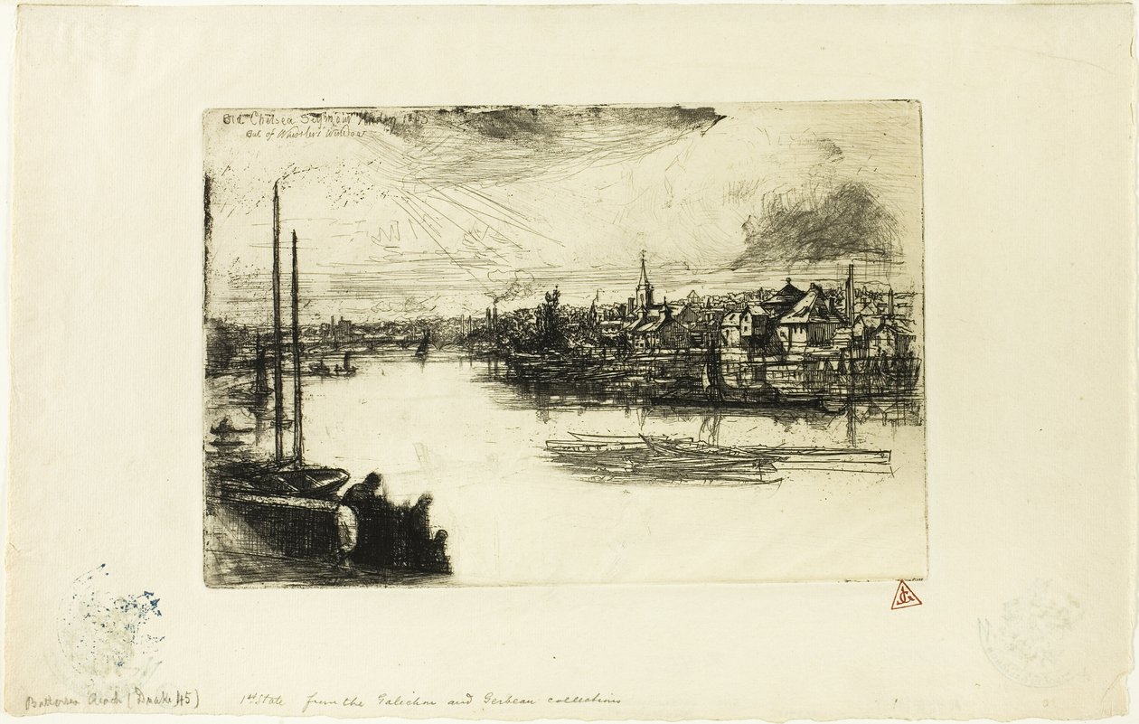 Battersea Reach av Francis Seymour Haden