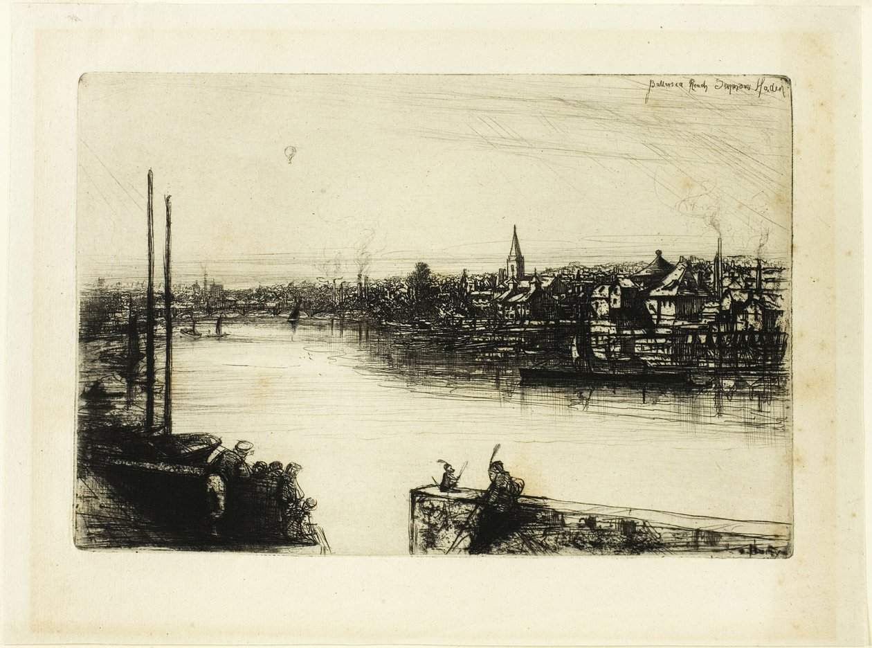 Battersea Reach av Francis Seymour Haden
