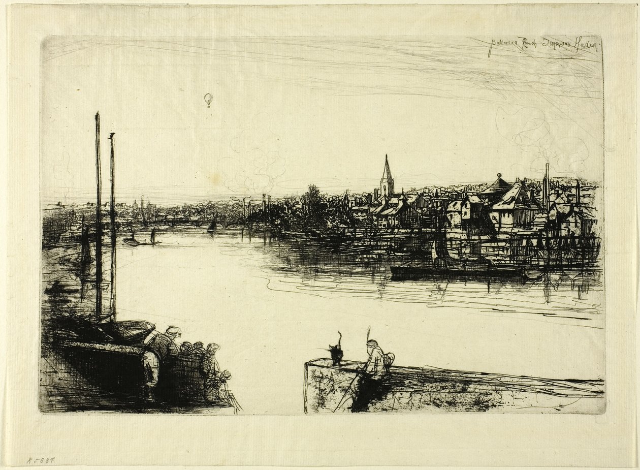 Battersea Reach av Francis Seymour Haden