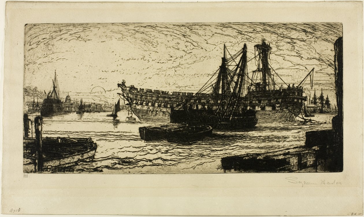 Breaking Up of the Agamemnon, nr. 1 av Francis Seymour Haden