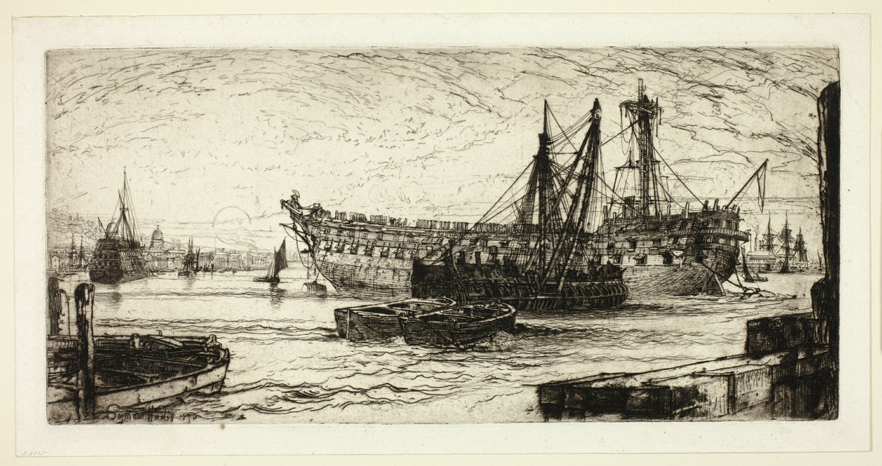 Breaking Up of the Agamemnon, nr. 1 av Francis Seymour Haden
