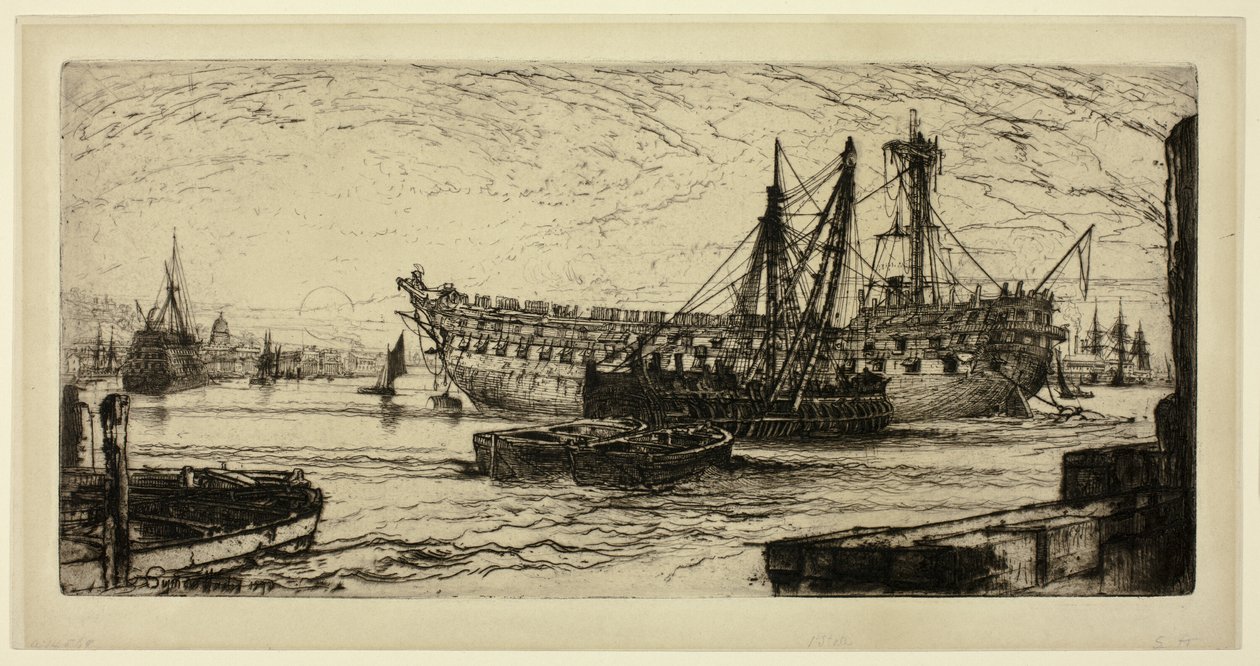 Breaking Up of the Agamemnon, nr. 1 av Francis Seymour Haden