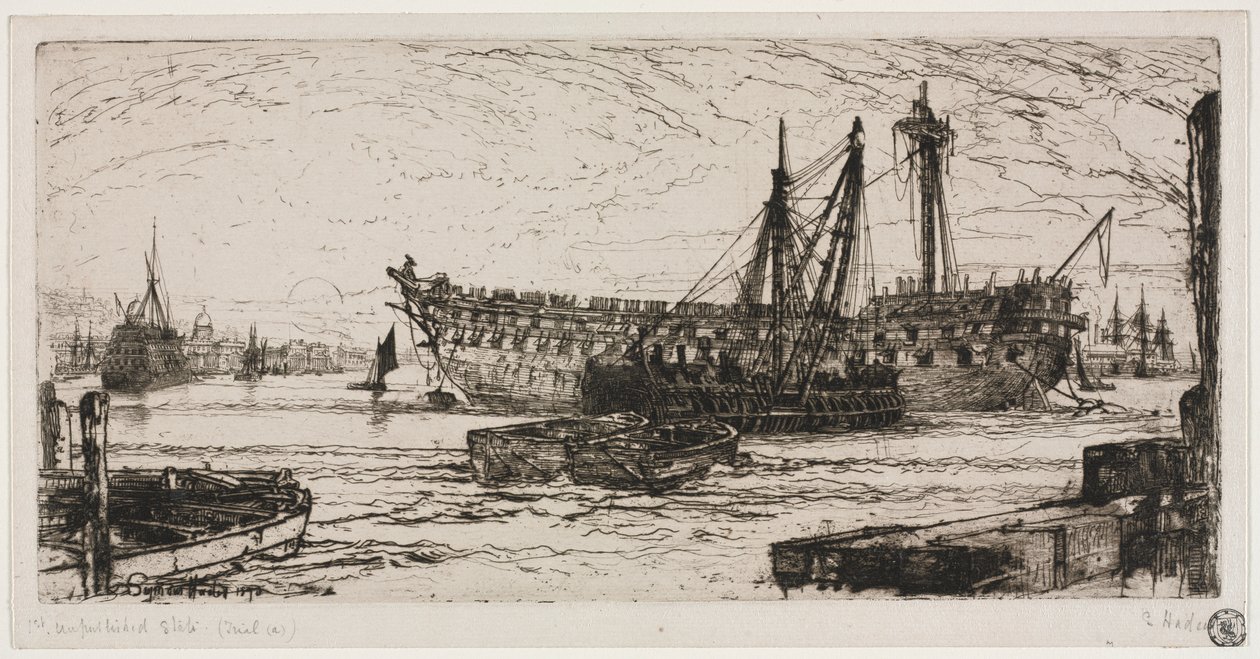 Oppløsning av Agamemnon av Francis Seymour Haden