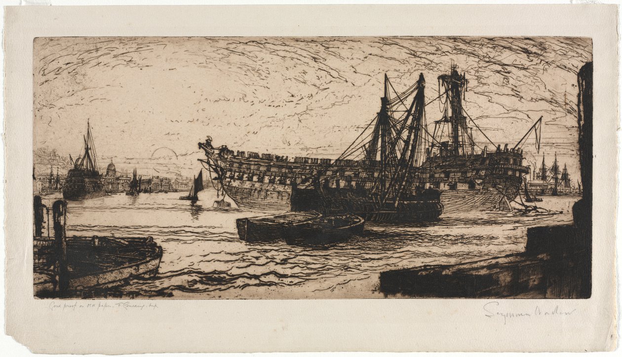 Oppløsning av Agamemnon av Francis Seymour Haden