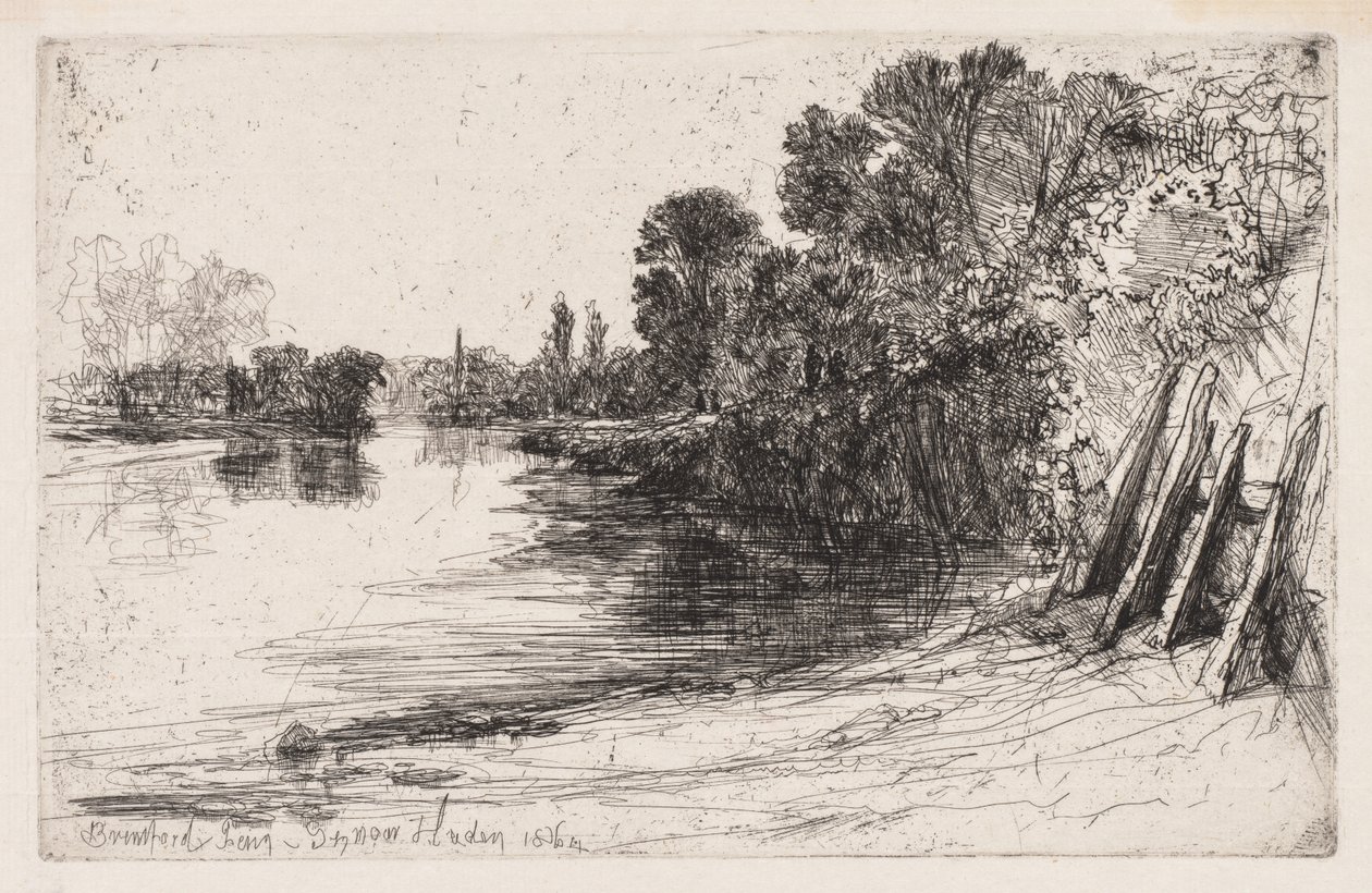 Brentford ferge av Francis Seymour Haden