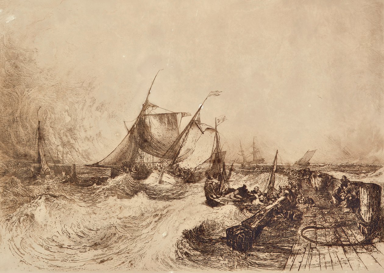 Calais havn av Francis Seymour Haden