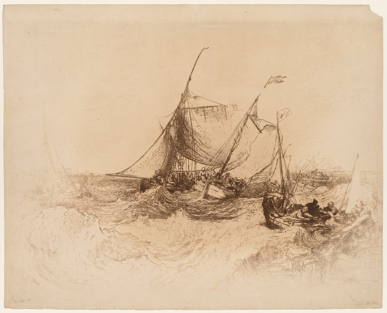 Calais brygge av Francis Seymour Haden