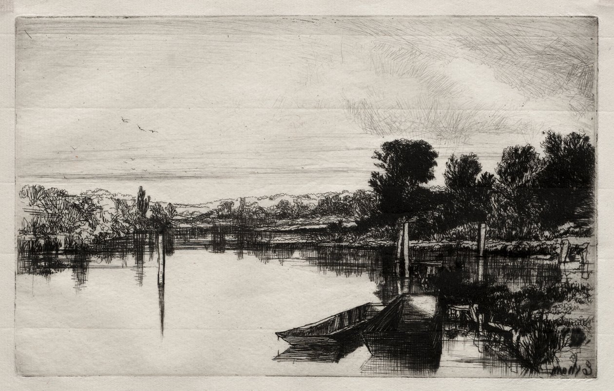 Egham, 1859. av Francis Seymour Haden