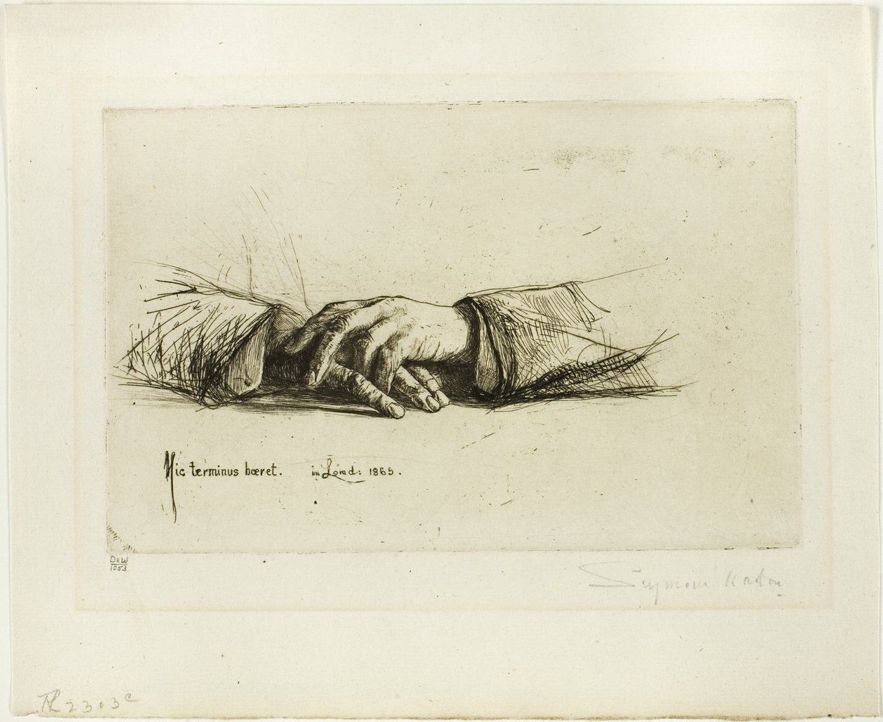 Hendene foldet av Francis Seymour Haden