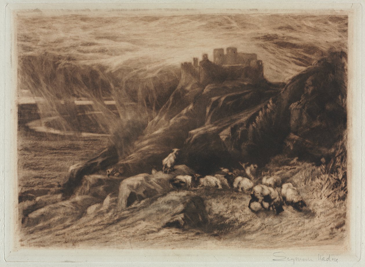Harlech (en andre tallerken) av Francis Seymour Haden