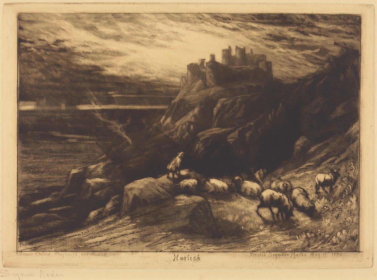 Harlech (Nr. 2) av Francis Seymour Haden