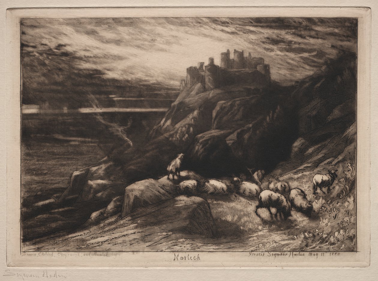 Harlech av Francis Seymour Haden